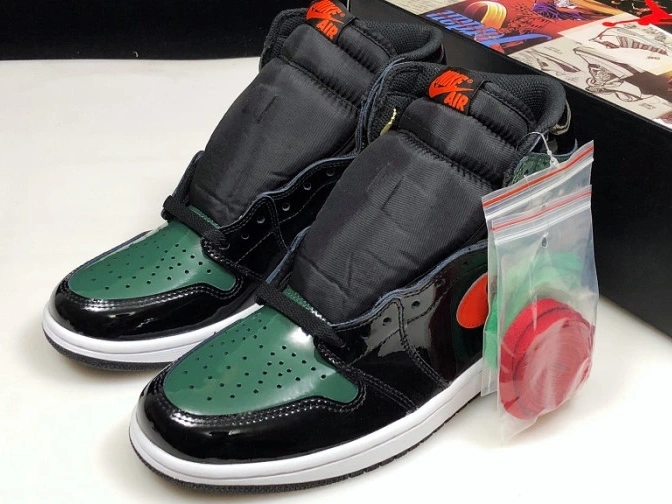 1st Kicks Shoes x Black Team 1 AV3905-038 Jordan OG High Retro Air Orange-Fir SoleFly 0815